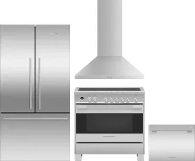 4 Piece Package Includes Refrigerator, Range, Hood And Dishwasher